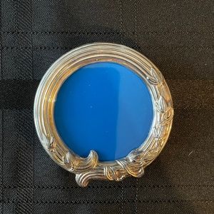 VTG Silver Plated Romantically Decorated Picture Frame